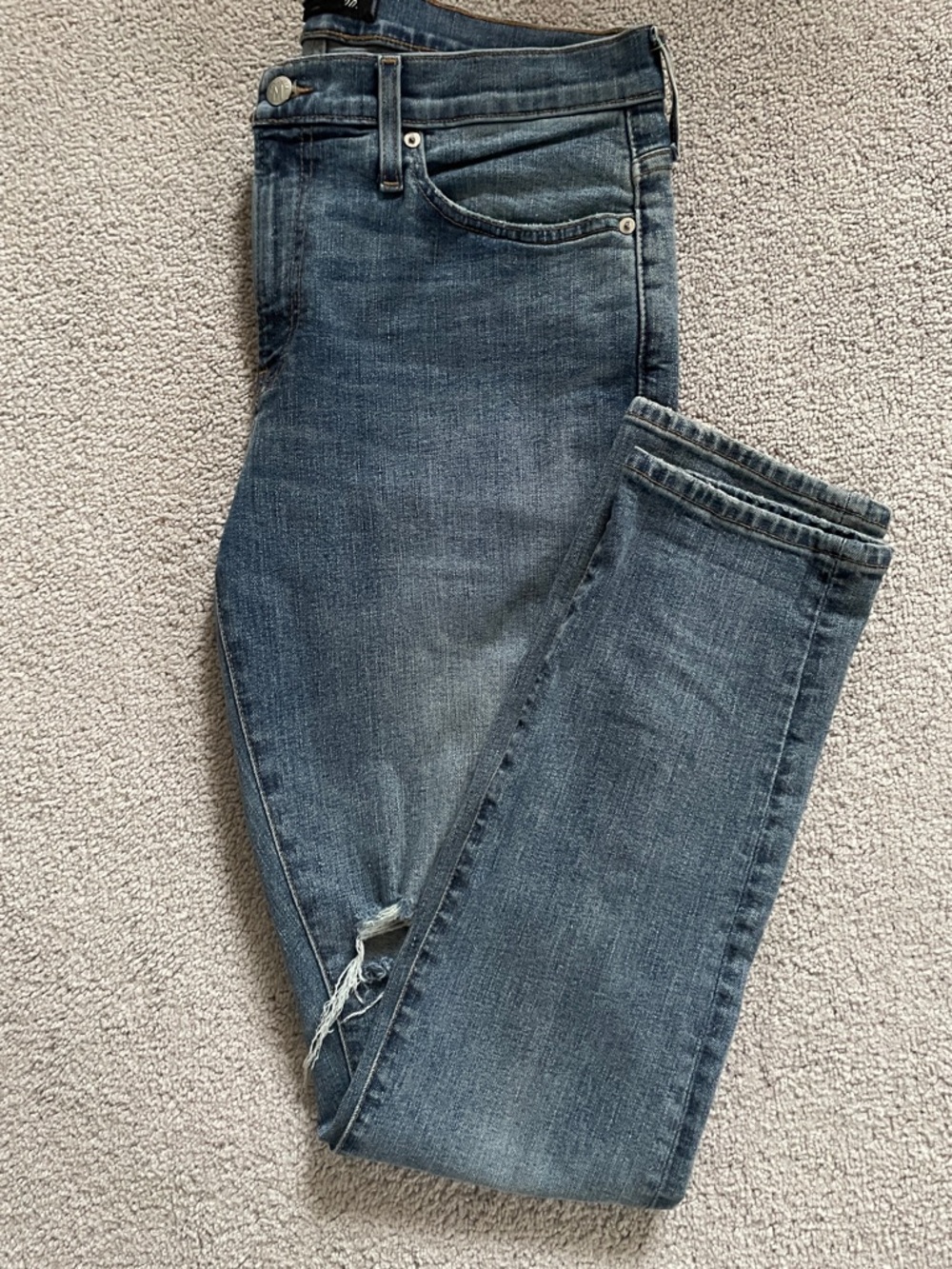 Madewell Men’s Skinny Jeans 34x32 Distressed